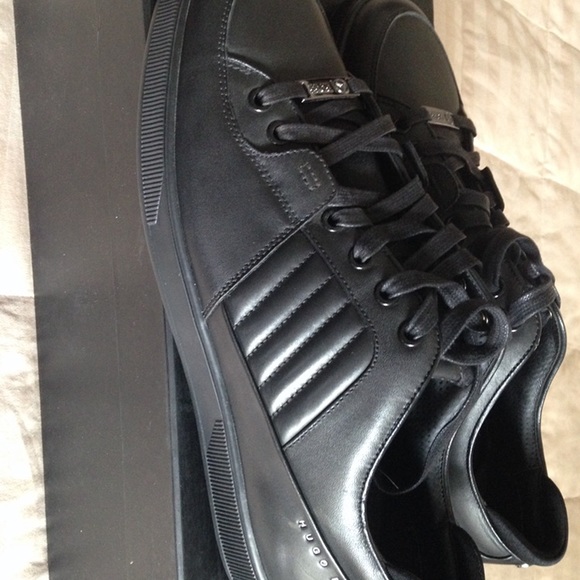 Hugo Boss Aiden_Tenn_GRLTP Men Hugo boss black shoes, size 10